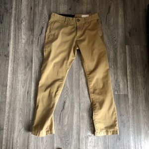 Volcom khaki slim fit pants